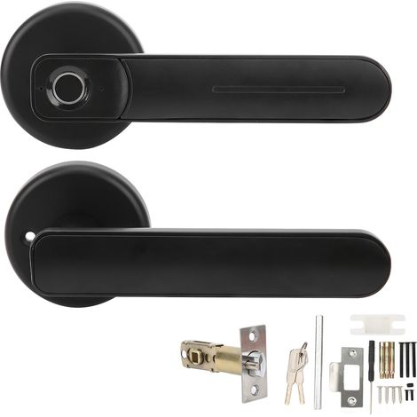 Serrure de porte biométrique intelligente à empreintes digitales, avec clé d'urgence, pour appartement, résidence, entreprise, hôtel, 3.7 à 6V (1/5)