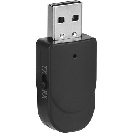 Adaptateur Bluetooth USB 2-en-1 Émetteur Récepteur Audio Stéréo Sans Fil pour Voiture, TV, PC (1/3)