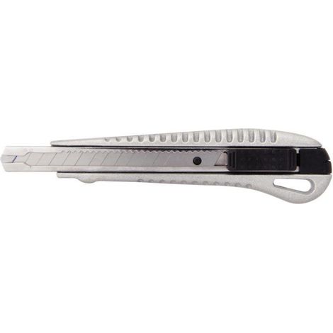 Cutter métal profesionnel autobloquant, lame 9 mm