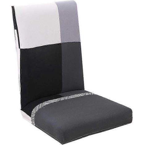 Housse de table pliante à rayures pour mariage-Black Plaid