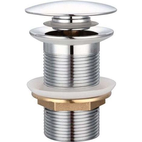 Évier standard-G 1 1 sans trop plein vidange universelle fid sur pop up automatique pour évier en cuivre chromé pour piscine sans trop plein (1/5)