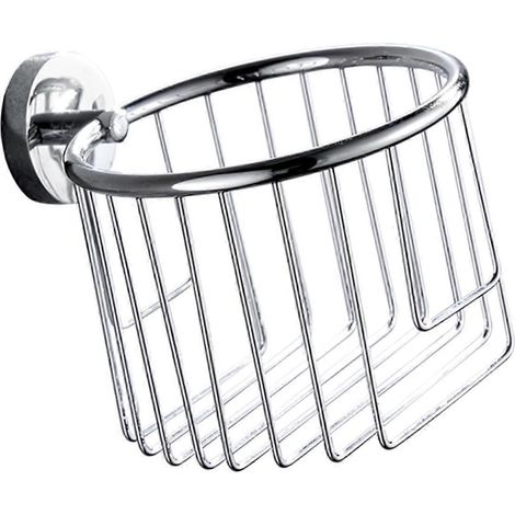 Porte-papier toilette mural en laiton massif avec étagère, accessoire de rangement 2 en 1 pour salle de bain (1/5)