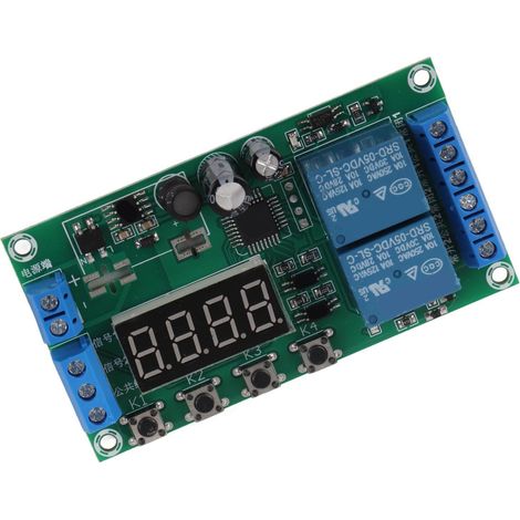 Module de relais temporisé à 2 canaux YF-7 DC7-30V à déclenchement par impulsion pour la commande d'une électrovanne (1/5)