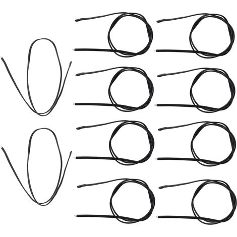 Lot de 10 sondes thermiques NTC en résine époxy PVC pour automobiles, 500 mm, 15 kΩ, B3950 (1/5)