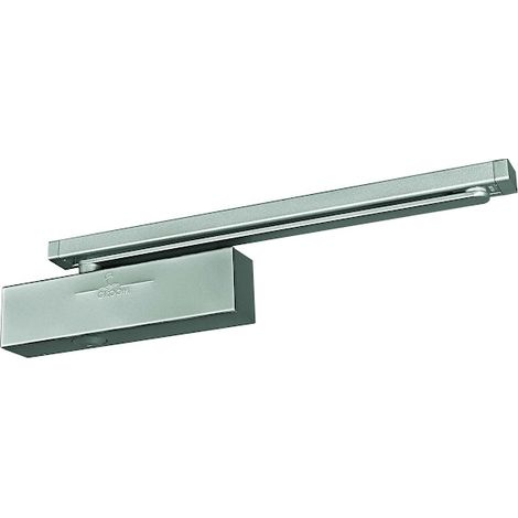Groom – Ferme-porte à glissière GR400 force 3 – Pour porte intérieure bois – Réglage par vis en façade – Vitesse de fermeture thermoconstante