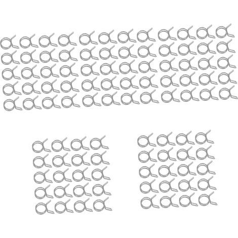 600pièces Colliers De Serrage De Tuyau Inoxydable Clips Fixation à Double Fil Pour Tuyaux De Carburant Et Applications Multiples De Intérieur (1/5)
