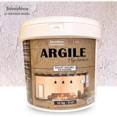 Enduit décoratif argile 10kg pour 9m² coloris NEUTRE