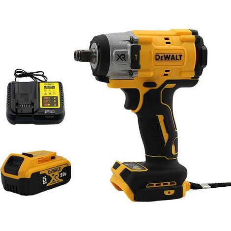 Clé à chocs compacte sans fil DEWALT DCF922 18V XR ATOMIC 0.5 pouce Couple 406 Nm Kit clé à chocs avec batterie