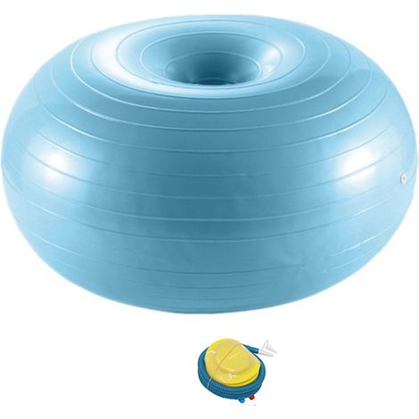 Lot de 1 ballon de stabilité pour yoga Pilates, entraînement d'équilibre et renforcement musculaire, avec pompe gonflable (1/5)