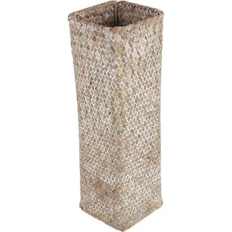 Vases en rotin, paniers en bambou, vases décoratifs, corbeilles à fruits, grands vases pour la décoration intérieure, blanc (1/5)