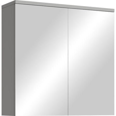 Badplaats Spiegelschrank Toledo 60 x 60 cm Grau Matt - Badezimme