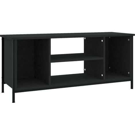 Mobile TV multimediale scaffale per televisione televisione buffet sala da pranzo soggiorno camera da letto 102 x 35 x 45 cm multistrato nero 020025574