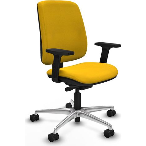 Sedia da ufficio piqueras y crespo Alares giallo alluminio schiuma (1/2)