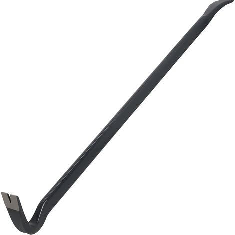 KOTARBAU® Pied De Biche - Barre À Mine 90 cm - Arrache Clou Forgé - Outil Double Face en Acier - Graphite - Levier à Clous - Graphite (1/4)