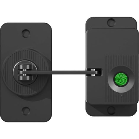 Biometric Fingerprint Furniture Lock (Flat Black) (1/5)