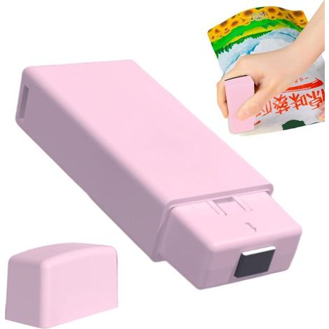 Máquina selladora pequeña，máquina selladora de snacks，Máquina selladora de snacks portátil para el hogar，viajes de negocios (1/5)