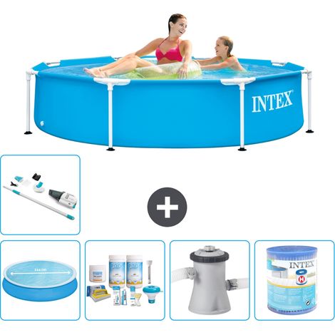 Intex Piscine Tubulaire Ronde - 244x51 cm - 6-pièces  S31424 (1/5)