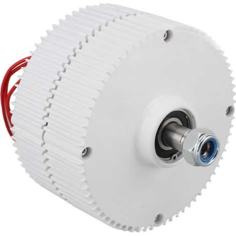 Générateur d'alternateur synchrone à aimant permanent, 24V, 3 phases, AC, double Axes, pour éoliennes, 400W (1/5)