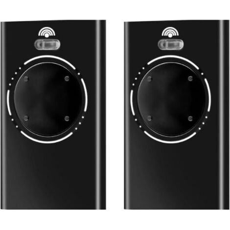 Confezione da 2 telecomandi per porte da garage a 868 MHz, trasmettitori portatili, 4 canali, compatibili con XT4 868 SLH LR, XT4 868 SLH, XT2 868 SLH, XT2 868 SLH LR, colore nero.