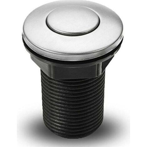 Liquidation totale Interrupteur pneumatique à bouton-poussoir pour baignoire, spa, déchets, déchets, noir, 34 mm,SEMAket,noir.. (1/4)