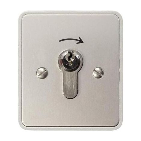 Kaiser-Nienhaus Interruptor con llave de aluminio seguro