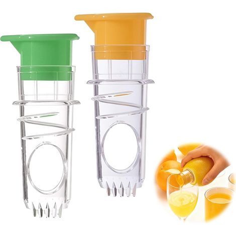 2 Pièces Presse citron manuel, Presse Citron et Orange avec Base Antidérapante, Presse Agrume Manuel Robuste pour Cuisine, Bar, Restaurant, Facile à Nettoyer