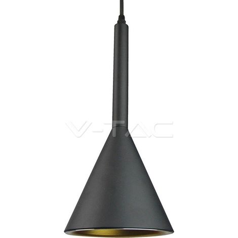 Lampada a sospensione camera da letto illuminazione corridoio ALU lampada a sospensione oro nero Vtac 3869 (1/5)