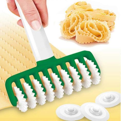 Presse à pâtes manuelle multifonctionnelle, rouleau coupe-pâtes, outil de cuisine pour pâtes en plastique (1/5)