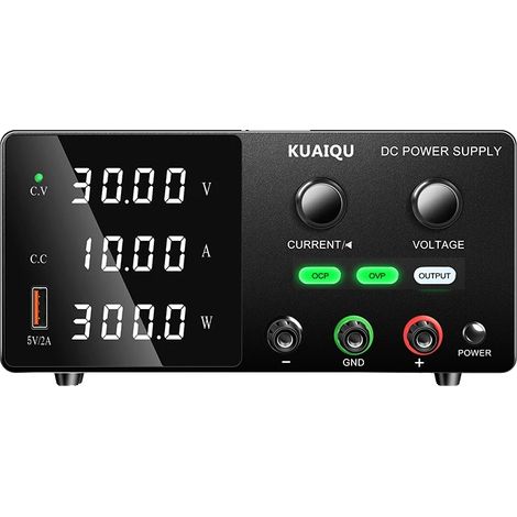 Fuente de alimentación, voltaje ajustable, diseño compacto, OCP OVP 30V10A, CA 220V-b (1/2)