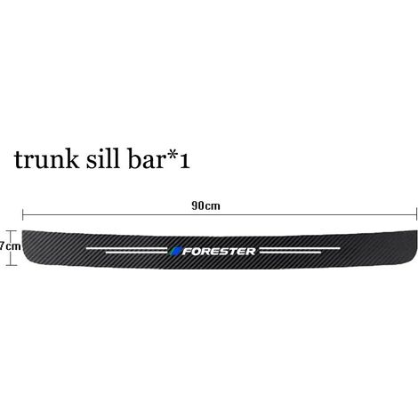 (1 pièce pour FORESTER) Seuil de porte de voiture avec logo Subaru FORESTER,autocollant de protection en fibre de carbone,accessoire auto (1/3)