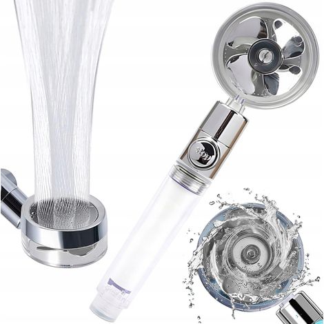 Duschkopf mit Hochdruck-Ventilatorturbine, EKO-Filter (1/5)