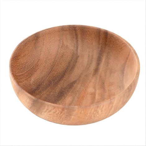 Große Holzschüssel für Instantnudeln, Suppenschüssel für den Hausgebrauch, hitzebeständige Holzschüssel für Salat/Reis für Kinder. (1/5)