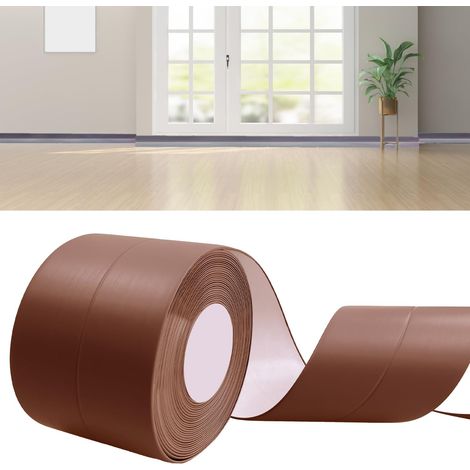 Plinthe Souple Autoadhésive 6m Marron Plinthe Adhesive 35x35mm (1/5)