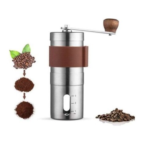 Moulin à café manuel – acier inox – portable (1/5)