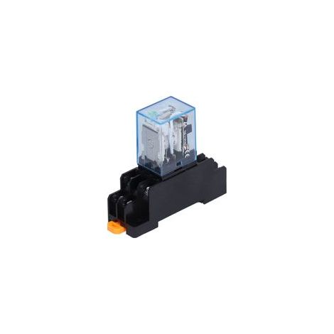 Relais de puissance électromagnétique LY2NJ à 8 broches avec témoin lumineux sur le socle pour moteurs et relais industriels 10 A/C 12 V (1/5)
