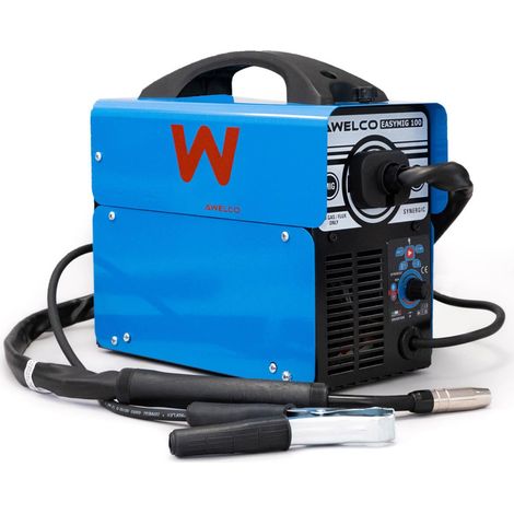 Poste à souder à fil Mig sans gas Easymig 100 Inverter Synergique Régulation automatique Poids 6.1Kg AWELCO (1/5)