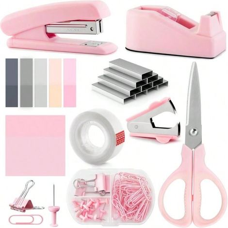 Accessoires de bureau teal, ensemble d'agrafeuse et de distributeur de ruban adhésif vert menthe pour femmes. Accessoires de bureau verts pour le bureau, cadeau de bureau pour femmes et collègues de t (1/4)