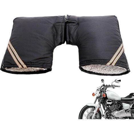Manchons de guidon de moto - Moufles d'hiver réfléchissantes imperméables