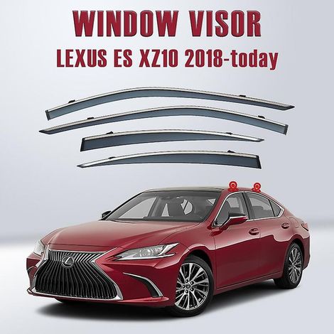 Déflecteurs de pluie et de pluie pour vitres de voiture Lexus ES 2018-2025 (4 pièces) (1/5)