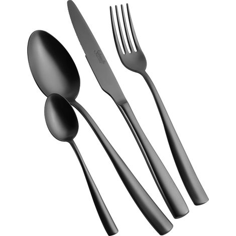 Salvinelli Time Ice set 6 forchette tavola acciaio 18/10 canna di fucile pvd