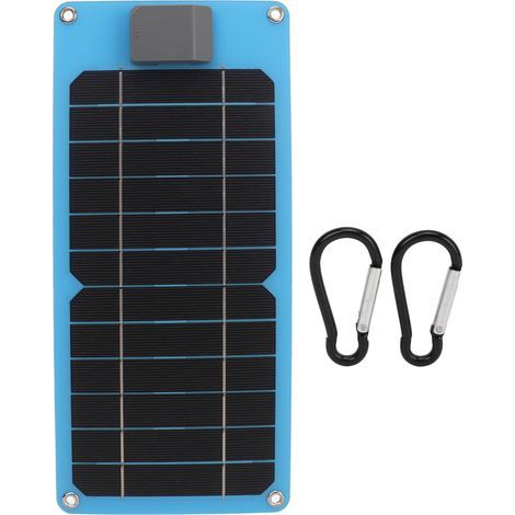 Chargeur solaire 8W 5V panneau solaire portable étanche pour batterie voiture bateau caravane remorque (1/5)