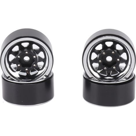 4 Roues Beadlock 25mm Jante Universelle pour Traxxas ATV RC Voiture Pièces avec Vis Argent (1/5)