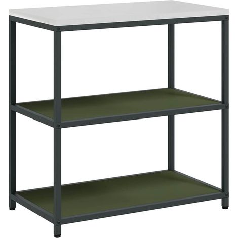 Maison Exclusive - Stoccaggio in cucina HATTEM Verde Oliva 90 x 50 x 92 cm Acciaio
