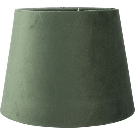 Abat-jour Textile Conique - Armée Verte - Lampe de Table ou de Salon - Compatible E27/E14 - Fabrication Artisanale (1/5)