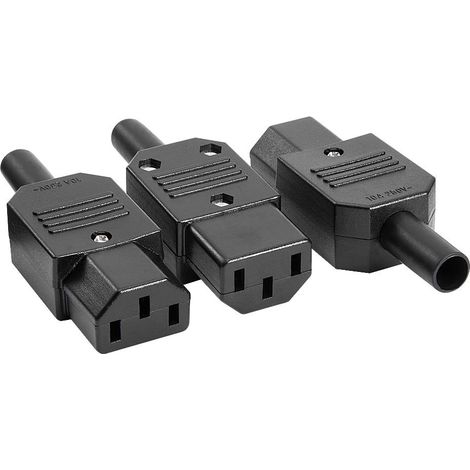 3 pièces. Adaptateur de montage réseau IEC320 C13, prise 3P, AC250V 10A (1/4)