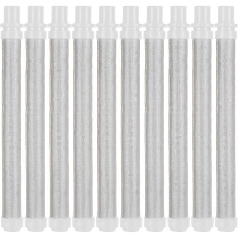 Filtro per pistola a spruzzo airless, 10 pezzi, di ricambio, accessori per verniciatura ad alta efficienza, bianco, 50 mesh. (1/5)