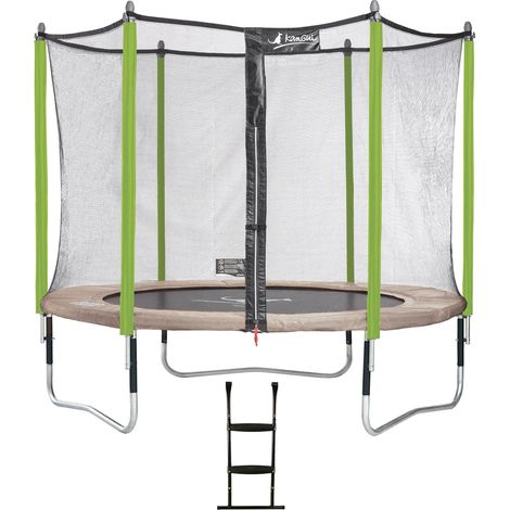 Trampoline KANGUI - JUMPI Ø 300‑305 cm – Enfant – Rebond Optimal – Échelle – Garantie 5 ans (1/4)