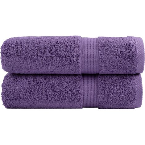 Premium-Handtücher SOLUND 2 Stk. Lila 50x100 cm 600 g/m² (1/5)