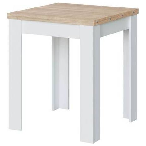 KIT TAVOLO A LIBRO 67X67X135 CM ROVERE BIANCO