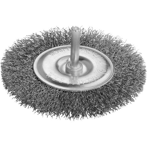 Brosse métallique ondulée Vorstahl 80 mm pour le décapage de peinture (1/5)